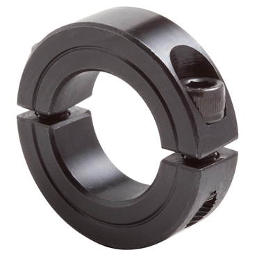 thumbnail image 2 of 2x 1/4 Inch Solid Steel Zinc Plated Set Screw Collar Stop, Model SC25 By SHORENUTZ 2 of 6