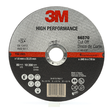 High Performance Cut-Off Wheel