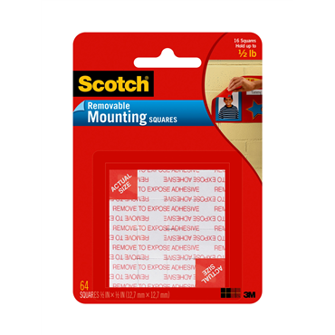 Scotch® Foam Mounting Squares 108-SML