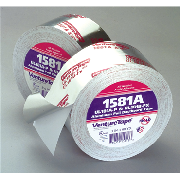 Venture Tape™ UL181A-P Aluminum Foil Tape 1581A