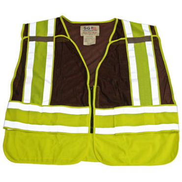 ANSI 207 Mesh/Solid Public Safety Vest