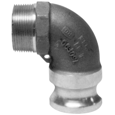 Cam & Groove 90° Type F Adapter x Male NPT