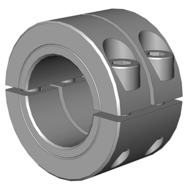 Double-Wide Two-Piece Clamp Style Collar