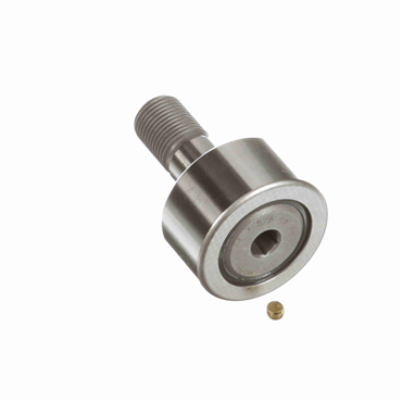 CAMROL® Cylindrical 440C Stainless Steel Sealed Stud Mount Cam Follower
