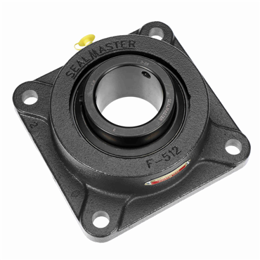 Cast Iron 4-Bolt Flange Setscrew Lock Standard Duty Flange Unit