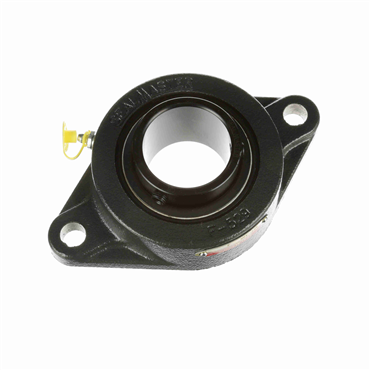 Cast Iron 2-Bolt Flange Setscrew Lock Standard Duty Flange Unit