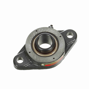 Cast Iron 2-Bolt Flange Square Head Set Screw Lock Standard Duty Flange Unit