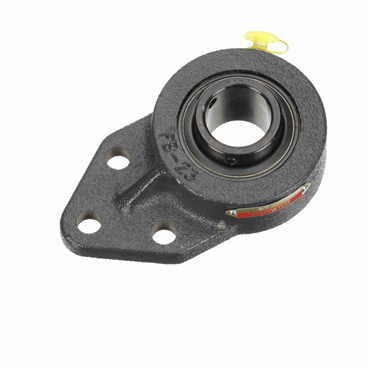 Cast Iron 6.125 in Black Oxide Coating Set Screws Lock 3-Bolt Flange Bracket