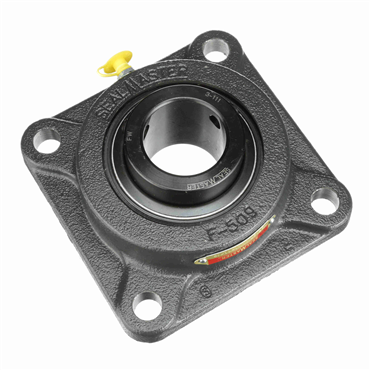 Cast Iron 4-Bolt Flange Setscrew Lock Medium Duty Flange Unit