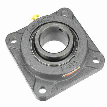 Cast Iron 4-Bolt Flange Setscrew Lock Medium Duty Flange Unit