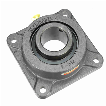 Cast Iron 4-Bolt Flange Setscrew Lock Medium Duty Flange Unit