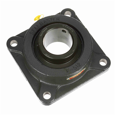 Cast Iron 4-Bolt Flange Setscrew Lock Medium Duty Flange Unit