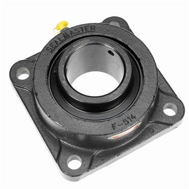 Cast Iron 4-Bolt Flange Setscrew Lock Medium Duty Flange Unit