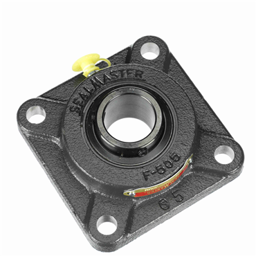Cast Iron 4-Bolt Flange Setscrew Lock Standard Duty Flange Unit