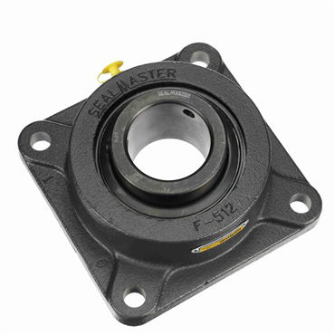 Cast Iron 4-Bolt Flange Setscrew Lock Medium Duty Flange Unit