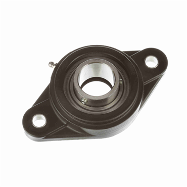 Polyamide Setscrew Lock 2-Bolt Flange Standard Duty Ball Bearing