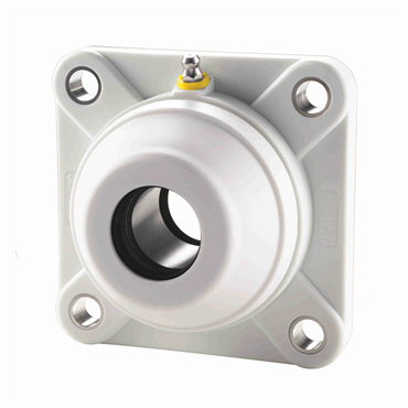 Nolu-Clean Setscrew Lock 4-Bolt Flange Standard Duty Ball Bearing