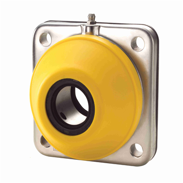 Polyamide Setscrew Lock 4-Bolt Flange Standard Duty Ball Bearing