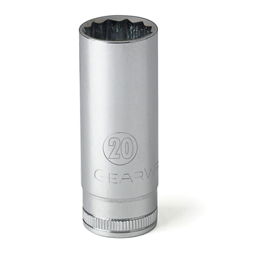 12 Point Full Polish Chrome Socket