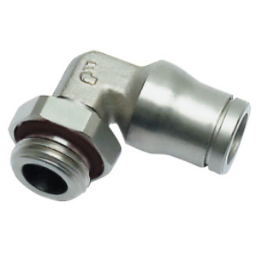 Nickel-Plated Brass Push-to-Connect Fittings for Chemical, Automation and Food Processing