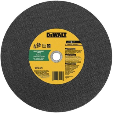 High Performance High Speed Portable Cutoff Wheels