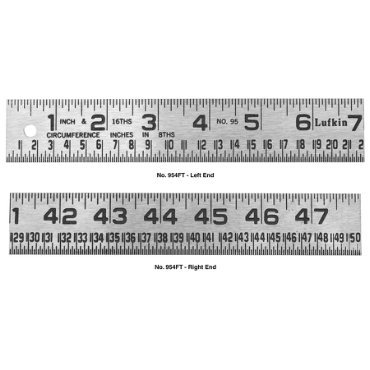 Tinner's Steel Circumference Ruler