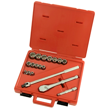 18 Piece Full Polish Socket Set