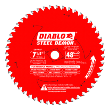 Steel Demon - 7 1/4" x 48 Tooth Metal Cutting Saw Blade
