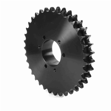 Double Strand Sprocket; 100-2 Chain Size; 35 Teeth; Requires F QD Bushing