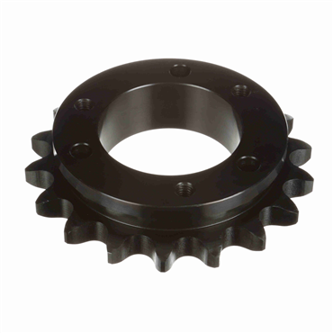 Single Strand Sprocket; 100 Chain Size; 18 Teeth; Requires E QD Bushing