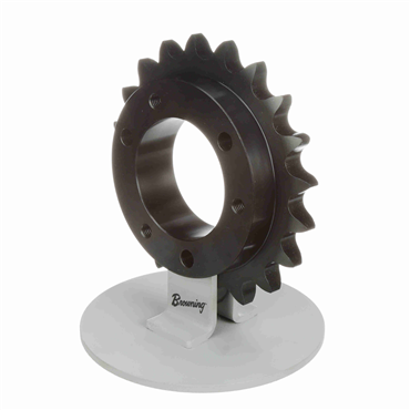 Single Strand Sprocket; 100 Chain Size; 20 Teeth; Requires E QD Bushing