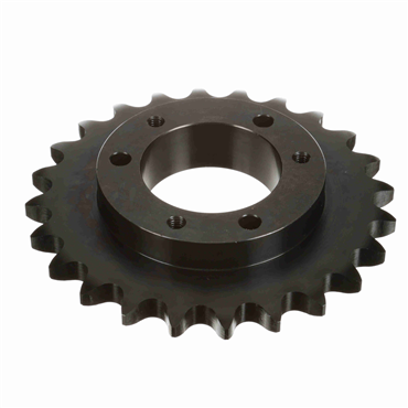 Single Strand Sprocket; 100 Chain Size; 24 Teeth; Requires E QD Bushing