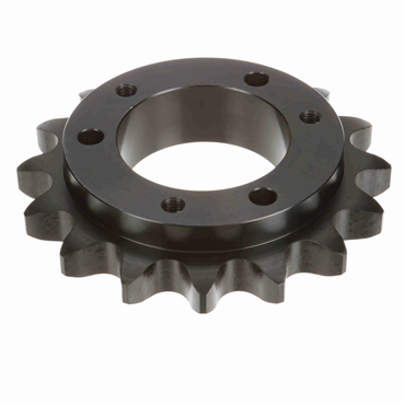 Single Strand Sprocket; 120 Chain Size; 16 Teeth; Requires E QD Bushing