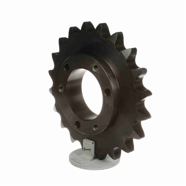 Single Strand Sprocket; 120 Chain Size; 20 Teeth; Requires E QD Bushing