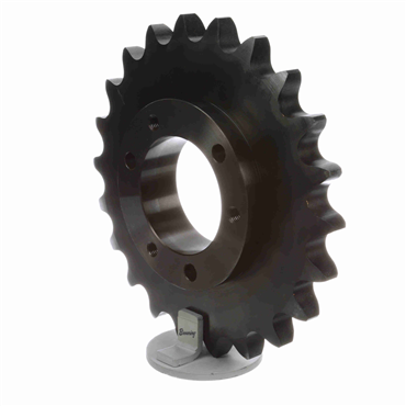 Single Strand Sprocket; 120 Chain Size; 22 Teeth; Requires E QD Bushing