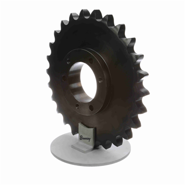 Single Strand Sprocket; 120 Chain Size; 26 Teeth; Requires E QD Bushing