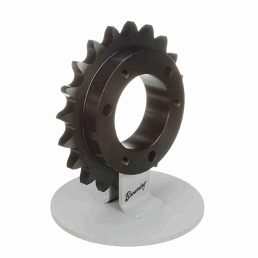 Single Strand Sprocket; 120 Chain Size; 28 Teeth; Requires E QD Bushing