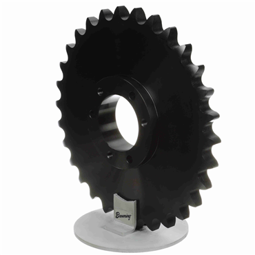 Single Strand Sprocket; 120 Chain Size; 30 Teeth; Requires E QD Bushing