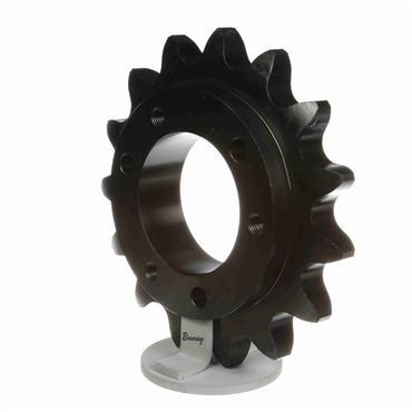 Single Strand Sprocket; 140 Chain Size; 15 Teeth; Requires E QD Bushing