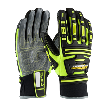 Hi-Vis Yellow Slip-on Cuff Large General Purpose Gloves