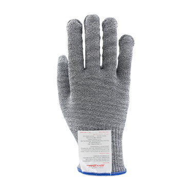 Gray Knit Wrist Cuff Silicone Small Cut-Resistant Gloves