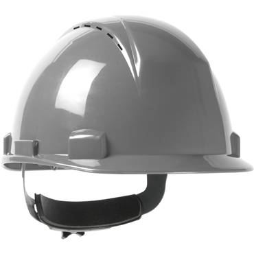 Gray Wheel Ratchet Size Adjustment Hard Hat