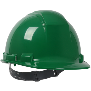 Dark Green Pin-Lock Size Adjustment Hard Hat