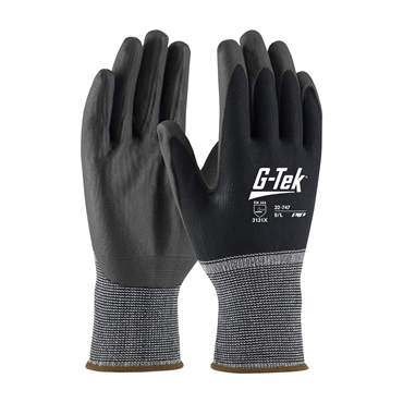 Black Knit Wrist Cuff X-Small General Purpose Gloves