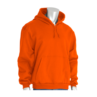 Orange Cotton Fleece Large Shirt