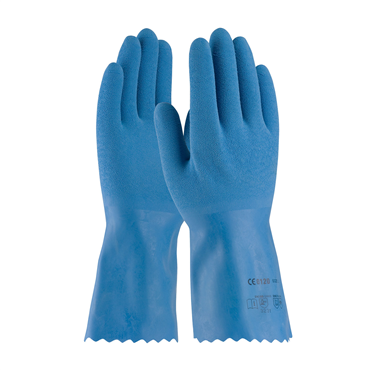 Blue Straight Cuff Large Glove Size