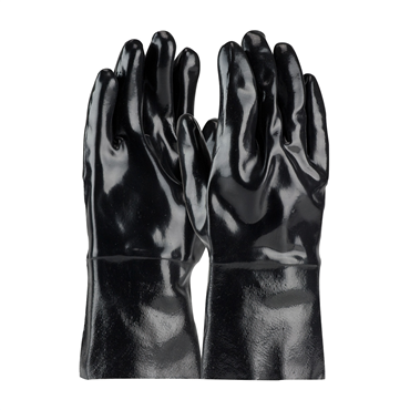 Black Straight Cuff Large Glove Size