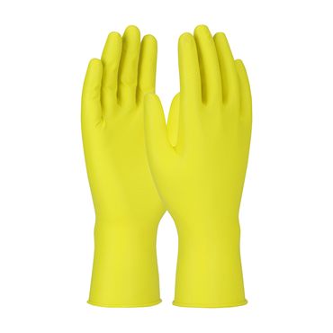 Yellow Nitrile Powder Free 2X-Large Disposable Gloves