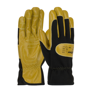 Black Slip-on 2X-Large Leather Palm Gloves