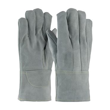 Gray Gauntlet Cuff Mens Premium Welding Gloves